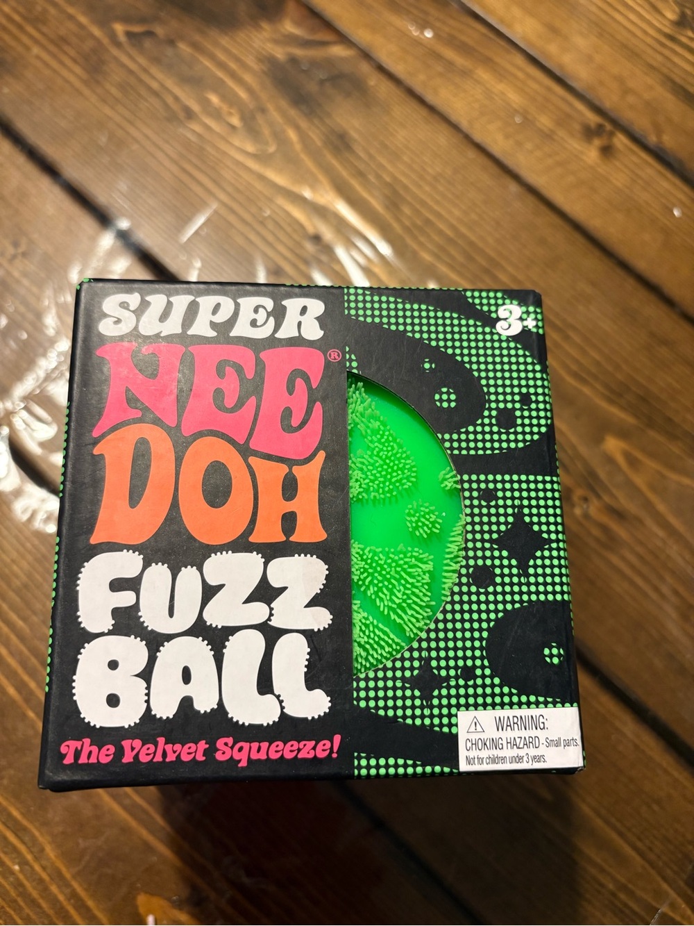 Fuzz Ball - Green Velvet Squeeze Toy